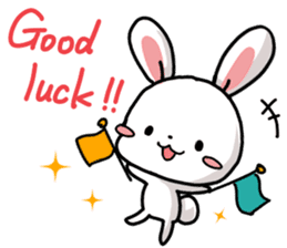 Rabbit and Bear's love sticker sticker #9866959