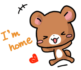 Rabbit and Bear's love sticker sticker #9866960