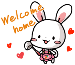 Rabbit and Bear's love sticker sticker #9866961