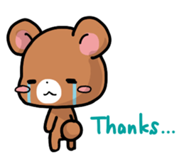 Rabbit and Bear's love sticker sticker #9866966