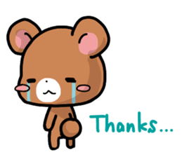 Rabbit and Bear's love sticker sticker #9866966