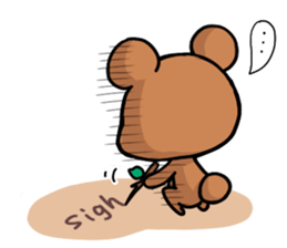 Rabbit and Bear's love sticker sticker #9866968