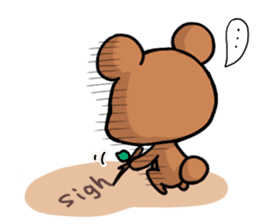 Rabbit and Bear's love sticker sticker #9866968