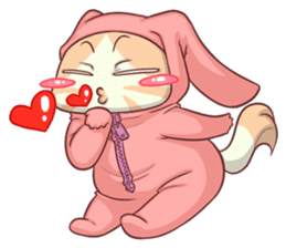CatRabbit ; Valentine sticker #9867016