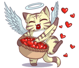 CatRabbit ; Valentine sticker #9867040