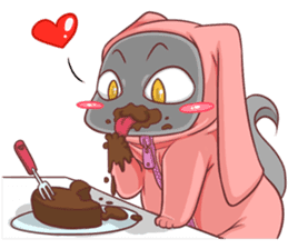 CatRabbit ; Valentine sticker #9867048