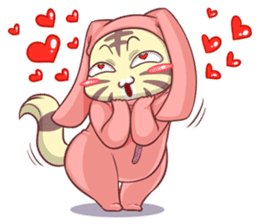 CatRabbit ; Valentine sticker #9867050