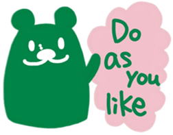 boss bear playing bassoon sticker #9867060