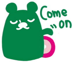 boss bear playing bassoon sticker #9867063