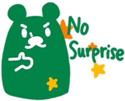 boss bear playing bassoon sticker #9867067