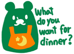 boss bear playing bassoon sticker #9867073