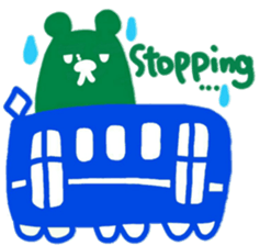 boss bear playing bassoon sticker #9867077