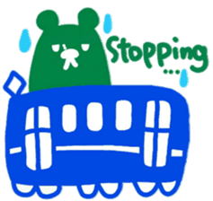 boss bear playing bassoon sticker #9867077