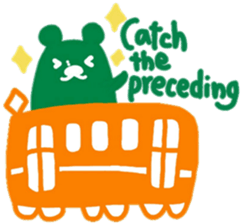 boss bear playing bassoon sticker #9867079