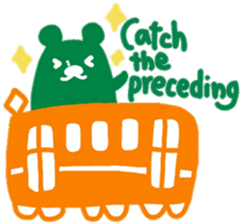 boss bear playing bassoon sticker #9867079