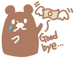 boss bear playing bassoon sticker #9867082