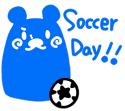 boss bear playing bassoon sticker #9867083