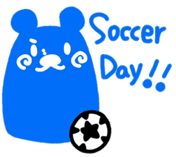 boss bear playing bassoon sticker #9867083