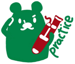 boss bear playing bassoon sticker #9867086