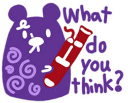 boss bear playing bassoon sticker #9867087