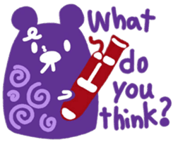 boss bear playing bassoon sticker #9867087