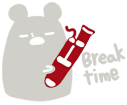 boss bear playing bassoon sticker #9867088