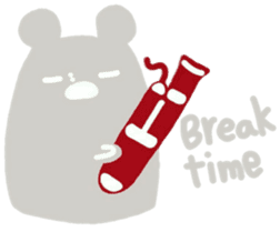 boss bear playing bassoon sticker #9867088