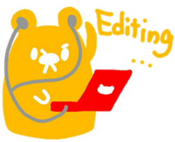 boss bear playing bassoon sticker #9867093