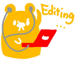 boss bear playing bassoon sticker #9867093