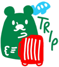 boss bear playing bassoon sticker #9867094