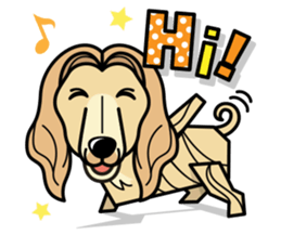 iinu - Afghan Hound sticker #9867179