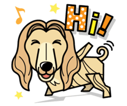 iinu - Afghan Hound sticker #9867179