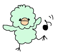 The mochi-bird sticker #9867266