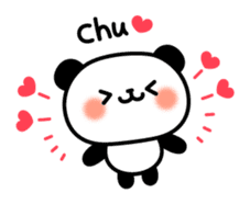 Panda attentive -Lovey-dovey feelings- sticker #9867383