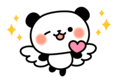 Panda attentive -Lovey-dovey feelings- sticker #9867412