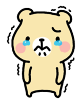 Sticker of cute and laid-back bear sticker #9867483