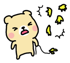 Sticker of cute and laid-back bear sticker #9867487