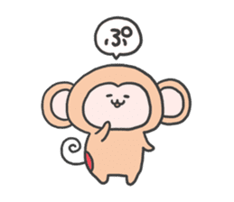 monkey mascot sticker #9869379