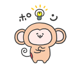 monkey mascot sticker #9869384