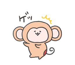 monkey mascot sticker #9869385