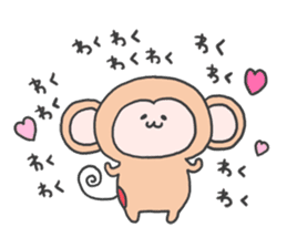 monkey mascot sticker #9869388