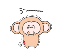 monkey mascot sticker #9869398