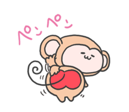 monkey mascot sticker #9869407