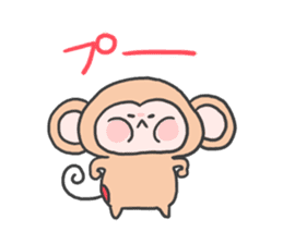 monkey mascot sticker #9869409