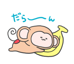 monkey mascot sticker #9869412