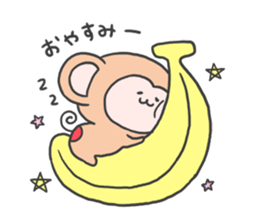 monkey mascot sticker #9869415