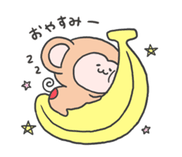 monkey mascot sticker #9869415