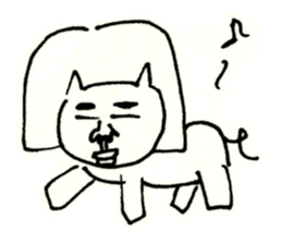 an ugly lady dog sticker #9870100