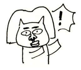 an ugly lady dog sticker #9870101