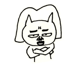 an ugly lady dog sticker #9870102